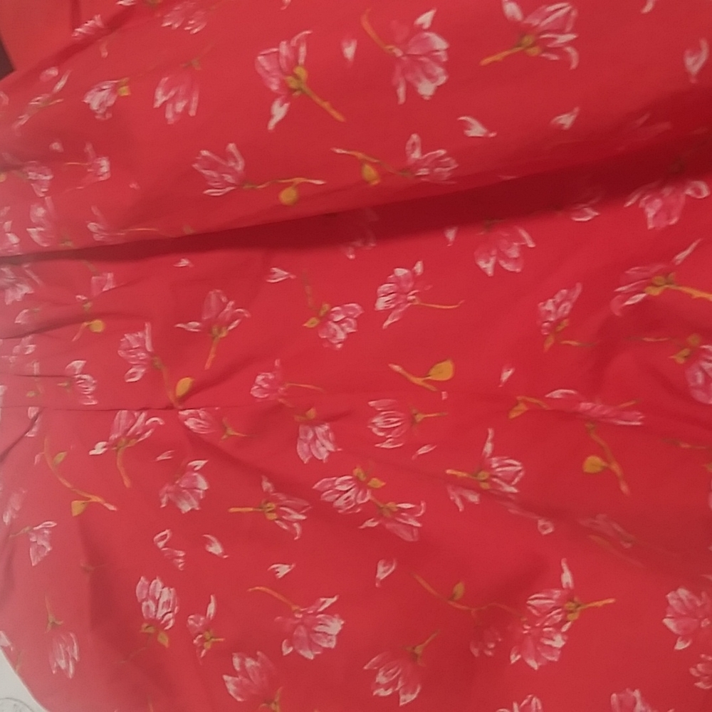 ZARA FLORAL ORANGE PRINT TOP - Picture 8 of 12